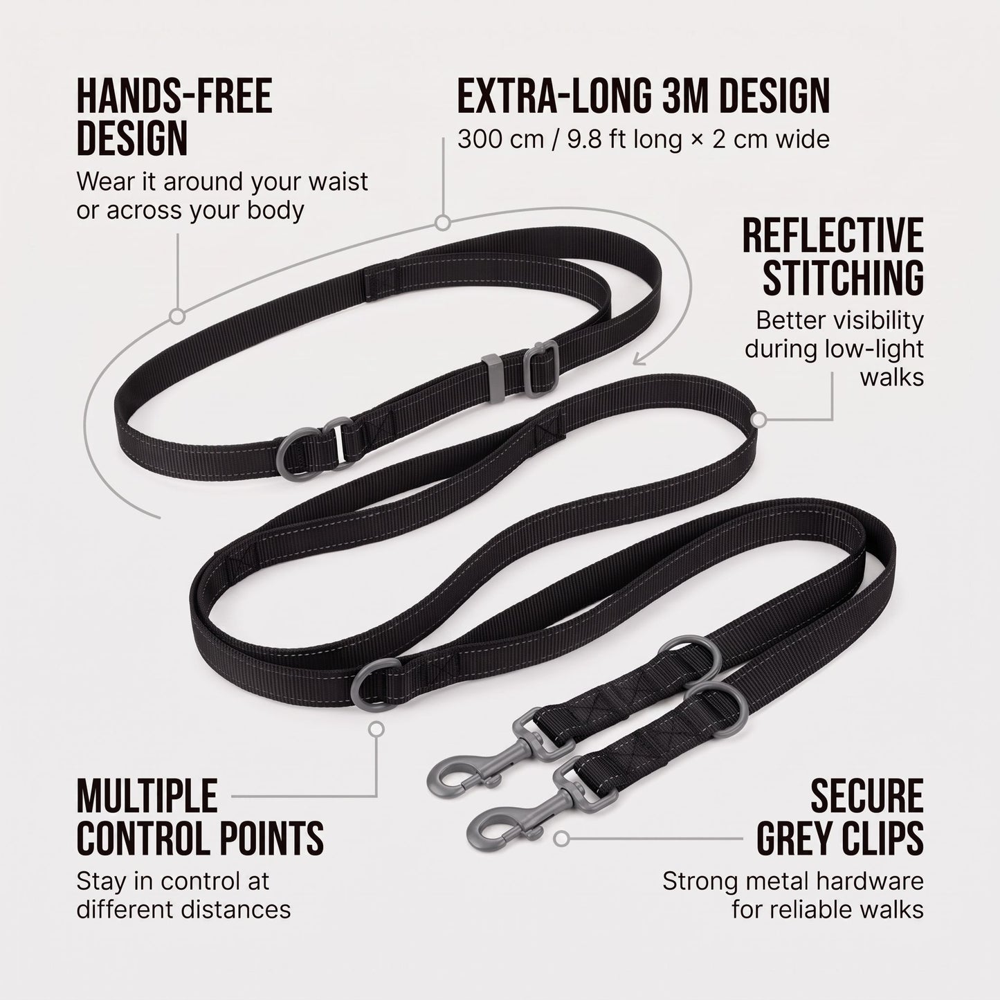 Hands-Free Dog Leash